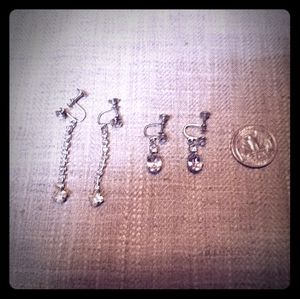 Lot of 2 pairs of Vintage Earrings